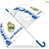 Kids Euroswan Unisexe, Parapluie, Real Madrid manual umbrella 46cm, Transparent
