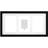 Deknudt Frames S66ka3 15x10 Cm Wood With Passepartout Photo Photo Frame Noir,Blanc