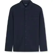 Olymp Casual Regular Fit Polo manches longues marine, À motifs