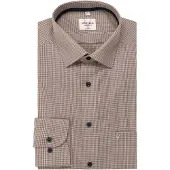 MARVELIS Modern Fit Chemise marron, Carreau vichy