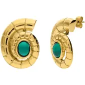 Lucardi Boucles d'oreilles turquoise / or
