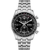 BOSS Skytraveller Pro montre à cadran noir avec verre saphir