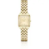 BOSS Mae Petite montre dorée avec lunette sertie de cristaux