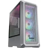 Cougar Boîtier ATX Semi-tour 385CC50.0004, blanc, éclairage RGB, 7 emplacements d'extension