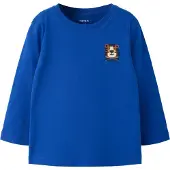 Name it T-Shirt 'NMMLUCCAN' crème / bleu / marron / noir