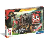 Clementoni Puzzle CLE 24 maxi Super Jurassic World 24835