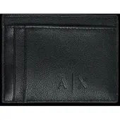 Armani Exchange pour homme. XM000169AF22541UC001 Porte-cartes en cuir lisse à multiples compartiments noir (OSFA), Casuel