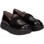 Wonders pour femme. A-5203_2025_5792 Mocassins en Cuir XFLY 03 Noir (38), 3 à 5 cm, Aucun, Casuel