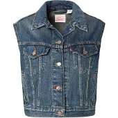 Levi's Gilet 'SHRUNKEN 90S' bleu foncé