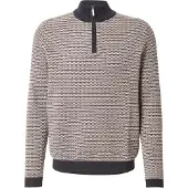 Bugatti Pull-over marine / marron / blanc