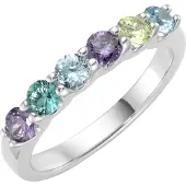 Giorgio Martello Milano Bague turquoise / bleu roi / vert clair / argent