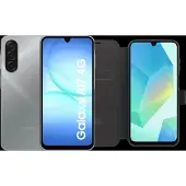 Samsung Galaxy A17 128 Go Gris 5G + BlueBuilt Book Case Noir