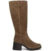 Timberland pour femme. TB0A43M8EIV1 Bottes hautes Bellevaux en cuir marron (41.5 W), Plat, Fermeture éclair, Casuel