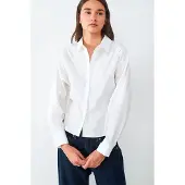 Balmohk Fitted Long Sleeve Shirt Blanc S Femme