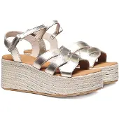 Toni pons Cristina Esparto Wedge Sandals Argenté EU 40 Femme