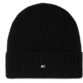 Tommy Hilfiger Flag Cashmere Beanie Noir