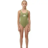 Roxy Solid Active Rg Swimsuit Vert 14 Years Fille