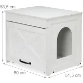 Relaxdays Katzenschrank für Katzenklo