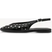 Tamaris Ballerines à lanières noir / argent