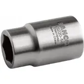 Pgb-Europe Douille 1/2 en acier inoxydable, 6 pans, 17 mm