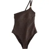 Mint Velvet Maillot de bain modelant brun foncé