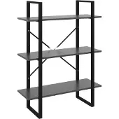 vidaXL Bibliothèque gris 80x30x105 cm bois d'ingénierie