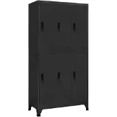 vidaXL Armoire à casiers Anthracite 90x45x180 cm Acier