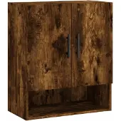 vidaXL Armoire murale chêne fumé 60x31x70 cm bois d'ingénierie