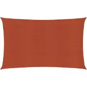 vidaXL Voile d'ombrage 160 g/m² rouge terracotta 2x5 m HDPE