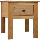 vidaXL Table de chevet 46x40x57 cm Pin Gamme Panama