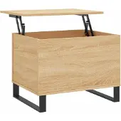 DKD Home Decor Table basse chêne Sonoma 60x44,5x45 cm bois composite