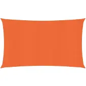 vidaXL Voile d'ombrage 160 g/m² Orange 2x5 m PEHD