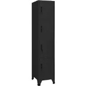vidaXL Armoire à casiers Noir 38x45x180 cm Acier
