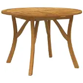 vidaXL Table de jardin Ø 110 cm en acacia massif