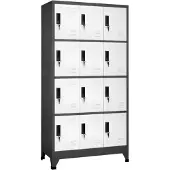 vidaXL Armoire à casiers Anthracite et blanc 90x45x180 cm Acier