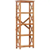 vidaXL Bibliothèque 60x30x160 cm Bois massif d'acacia et finition miel