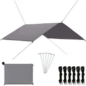 vidaXL Outdoor-Tarp 4x4 m Grau