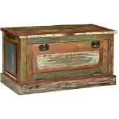 vidaXL Banc de rangement de chaussures Bois de récupération