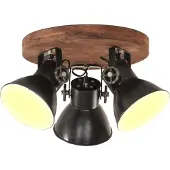 Möbelando Plafonnier VidaXL style industriel 25 W noir 42 x 27 cm E27
