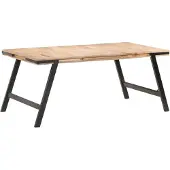 vidaXL Table de salle à manger 180x90x76 cm en bois massif de manguier