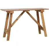 vidaXL Table console 130x40x80 cm bois de récupération mélangé