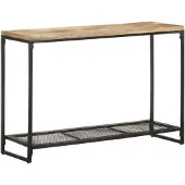 vidaXL Table console 110x35x75 cm Bois de manguier massif
