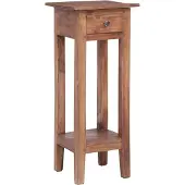 vidaXL Support pour plantes 30x30x75 cm bois d'acajou massif