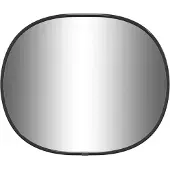 vidaXL Miroir mural Noir 30x25 cm