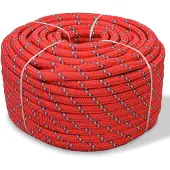 vidaXL Corde de bateau Polypropylène 6 mm 500 m Rouge