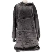 Sans marque Hoodie Sherry 70 x 110 Gris anthracite (140 x 90 cm)