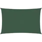 vidaXL Voile de parasol tissu oxford rectangulaire 5x8 m vert foncé