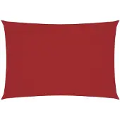 vidaXL Voile de parasol tissu oxford rectangulaire 3x5 m rouge