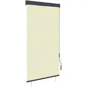 vidaXL Store extérieur 80 x 250 cm blanc crème
