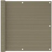 vidaXL Écran de balcon Taupe 90x300 cm PEHD